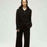 Eran Çıkarılabilir Kapüşonlu Oversize Blazer