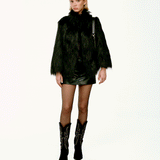 Midnight Yarasa Kollu Vegan Kürk