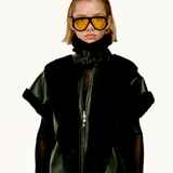 Carl Ters Çevrilebilir Çift Taraflı Vegan Deri-Kürk Yelek