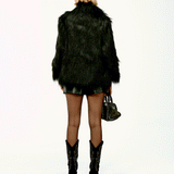 Midnight Yarasa Kollu Vegan Kürk