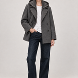 CITY BLAZER COAT WITH REMOVABLE HOOD