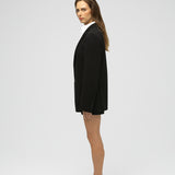 Eran Half Oversized Knitted Blazer with Removable Hood