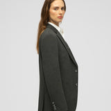 Eran Half Oversized Knitted Blazer with Removable Hood