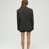 Eran Half Oversized Knitted Blazer with Removable Hood