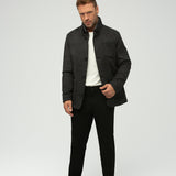 Morris Wool Blend Coat with Removable Jacket