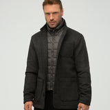 Morris Wool Blend Coat with Removable Jacket