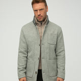 Morris Wool Blend Coat with Removable Jacket