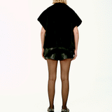 Carl Ters Çevrilebilir Çift Taraflı Vegan Deri-Kürk Yelek