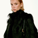 Midnight Yarasa Kollu Vegan Kürk