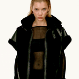 Carl Ters Çevrilebilir Çift Taraflı Vegan Deri-Kürk Yelek